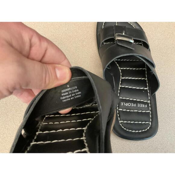 Womens Free People Sloan Black Buckle Sandals. Size 6. Nice Sandals!!! - Picture 5 of 6